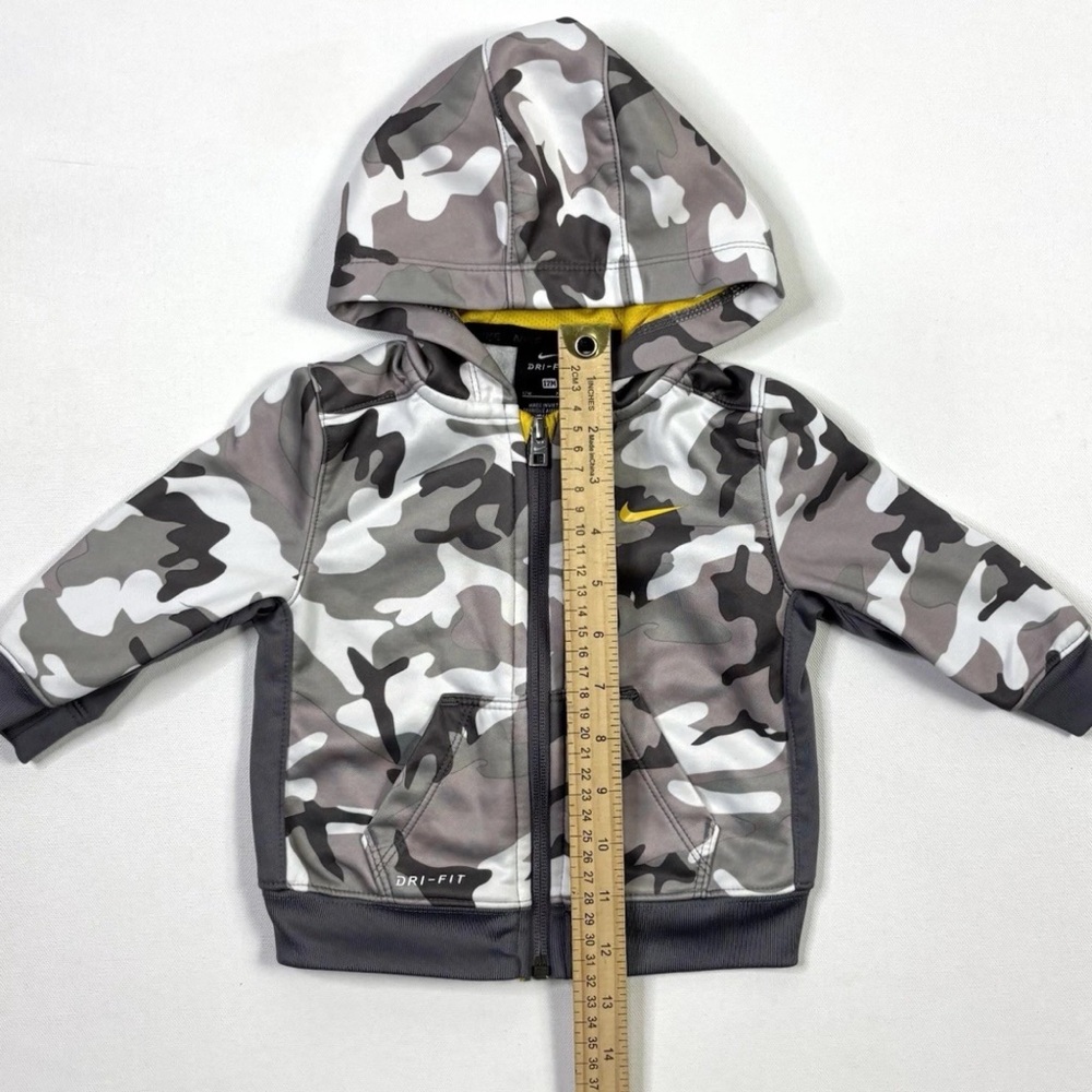 Nike Kids Gray Camo Hoodie - Picture 8 of 11